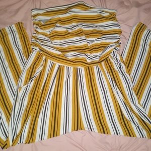 Stripped sleeveless jumper